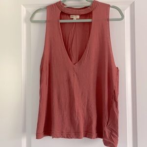 Cotton tank with cut outs